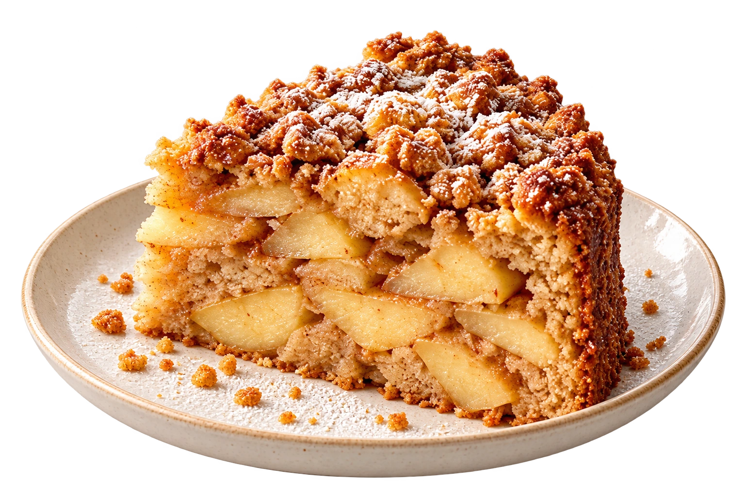 Torta de manzana, muestra conceptual con IA